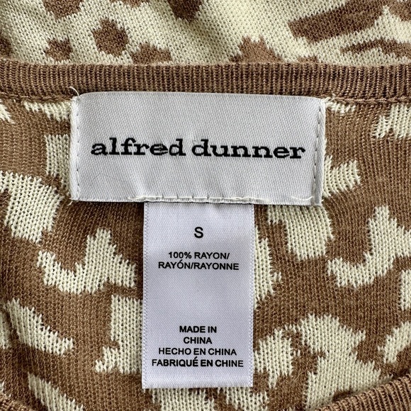 ALFRED DUNNER, WOMENS, ANIMAL PRINT, PULLOVER SWEATER. SIZE S - Picture 9 of 10
